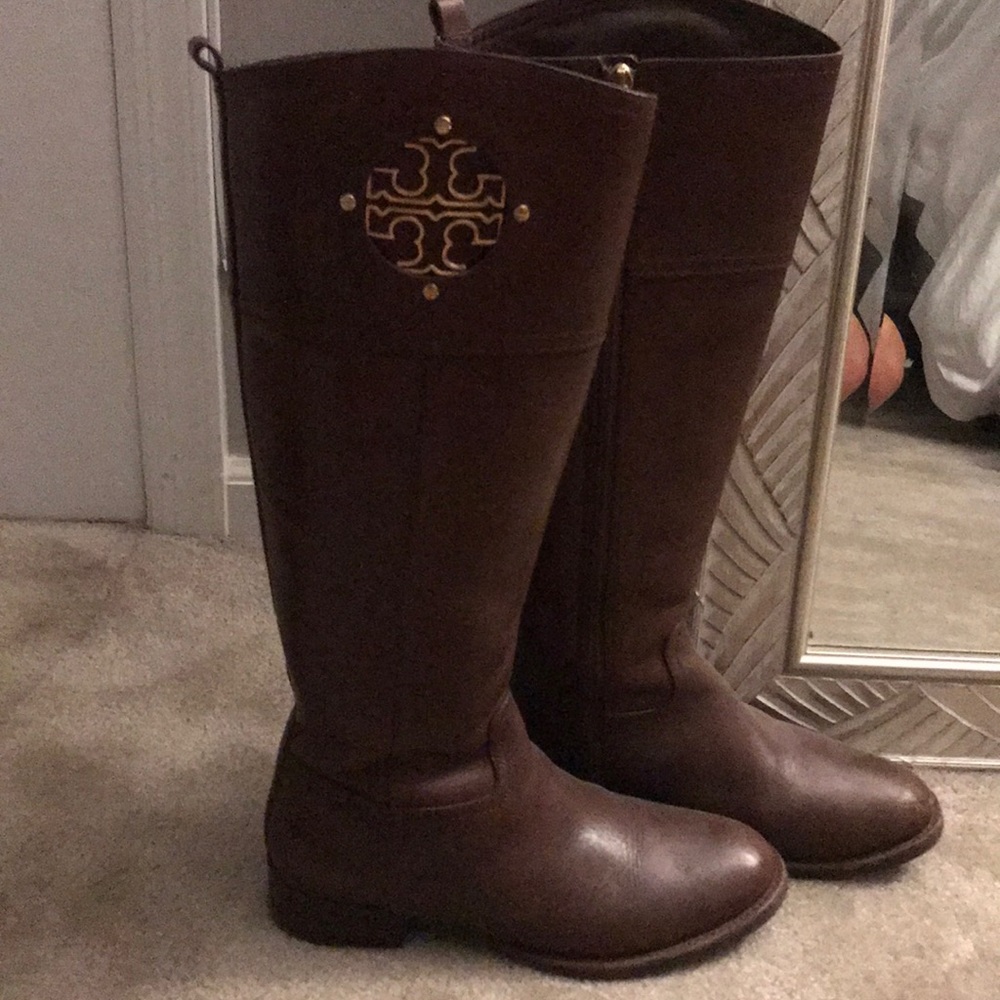Tory Burch Brown Riding Boots